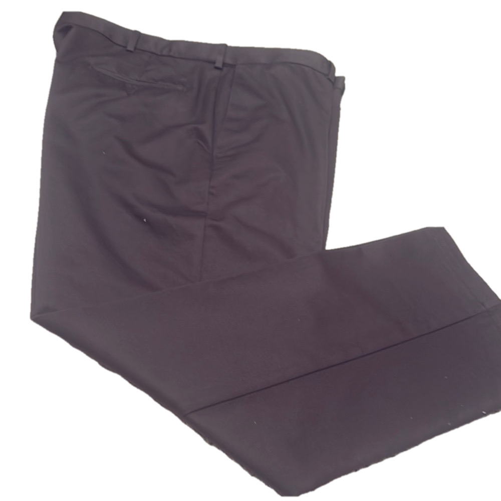 Haggar Gray Chinos Smooth Fabric Tapered Fit EA068